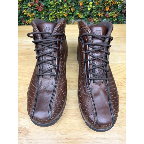 Timberland Euro Dub Hiker Boots Chocolate Brown Leather Y2K RARE‎ Classic Men 11